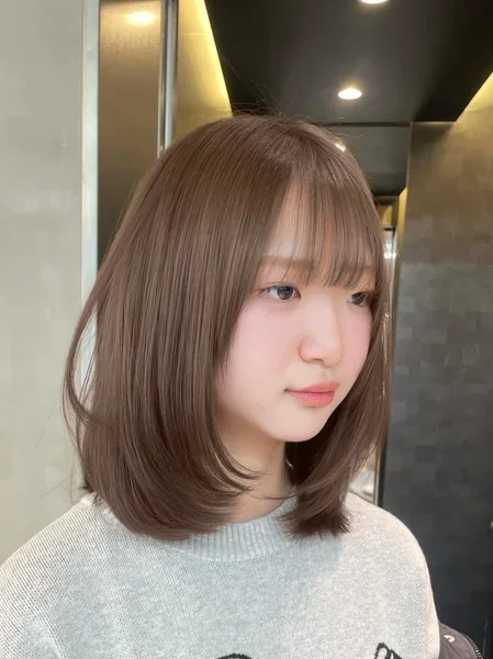 Blunt Bob with Full Fringe