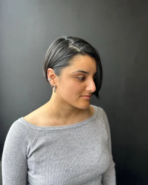 Pixie Bob Haircut with Short Undercut