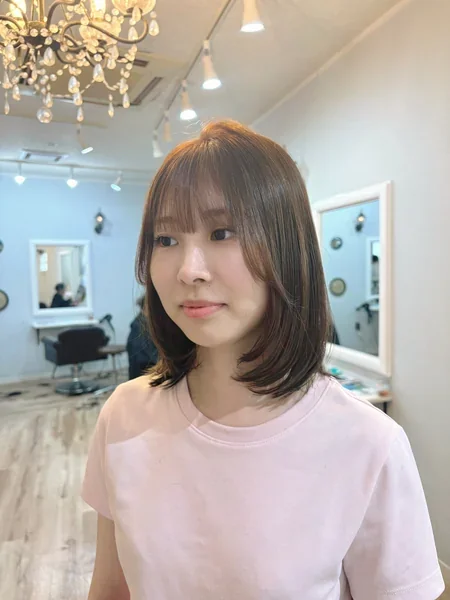 Dark Bob with Side-Swept Bangs