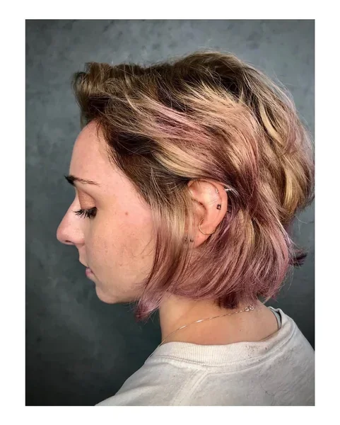 Wavy Pixie Bob Haircut